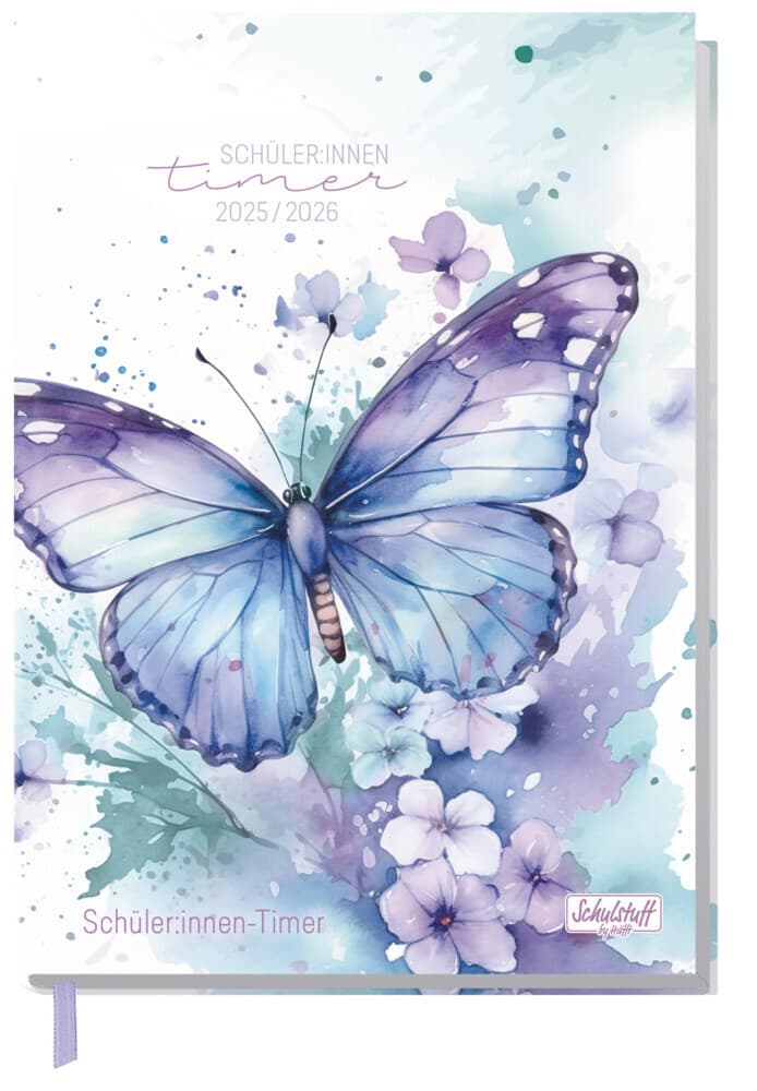 Schulstuff Schüler-Timer A5 25/26 [Butterfly] EM