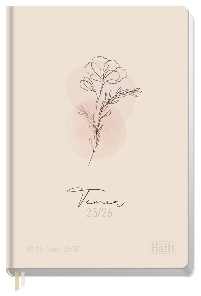 Häfft-Timer 25/26 A5 - Jugendkalender [Dainty Flower] EM