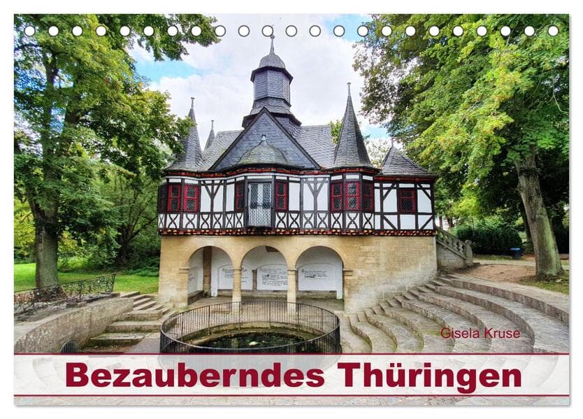 Bezauberndes Thüringen (Tischkalender 2026 DIN A5 quer), CALVENDO Monatskalender