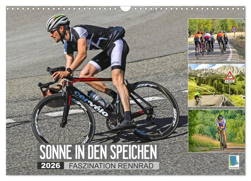 Sonne in den Speichen - Faszination Rennrad (Wandkalender 2026 DIN A3 quer), CALVENDO Monatskalender
