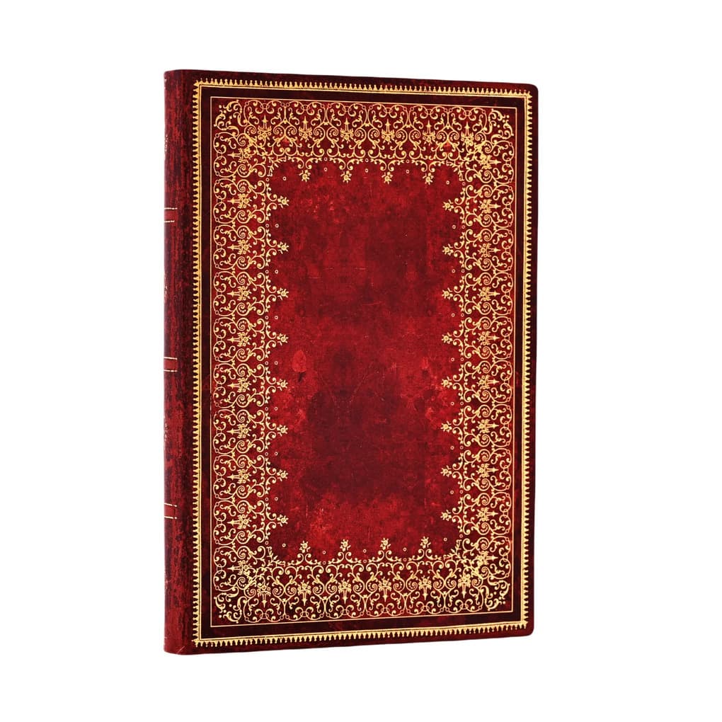 Foiled (Old Leather Collection) Mini Lined Softcover Flexi Journal (Elastic Band Closure)