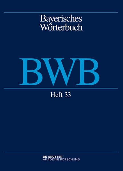 Bayerisches Wörterbuch (BWB)