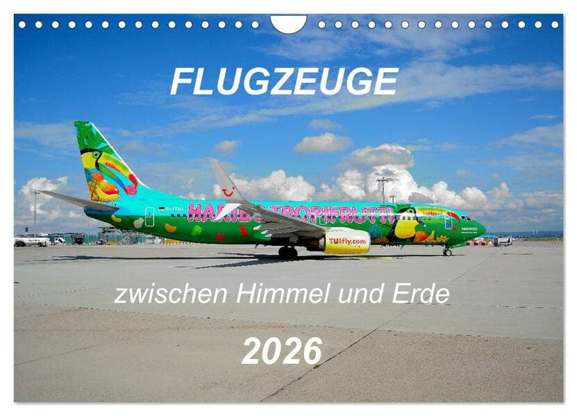 Flugzeuge zwischen Himmel und Erde (Wandkalender 2026 DIN A4 quer), CALVENDO Monatskalender
