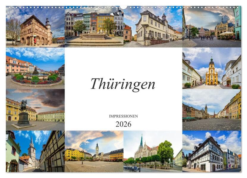 Thüringen Impressionen (Wandkalender 2026 DIN A2 quer), CALVENDO Monatskalender