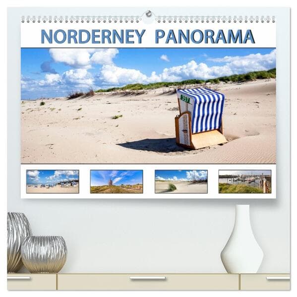 NORDERNEY PANORAMA (hochwertiger Premium Wandkalender 2026 DIN A2 quer), Kunstdruck in Hochglanz