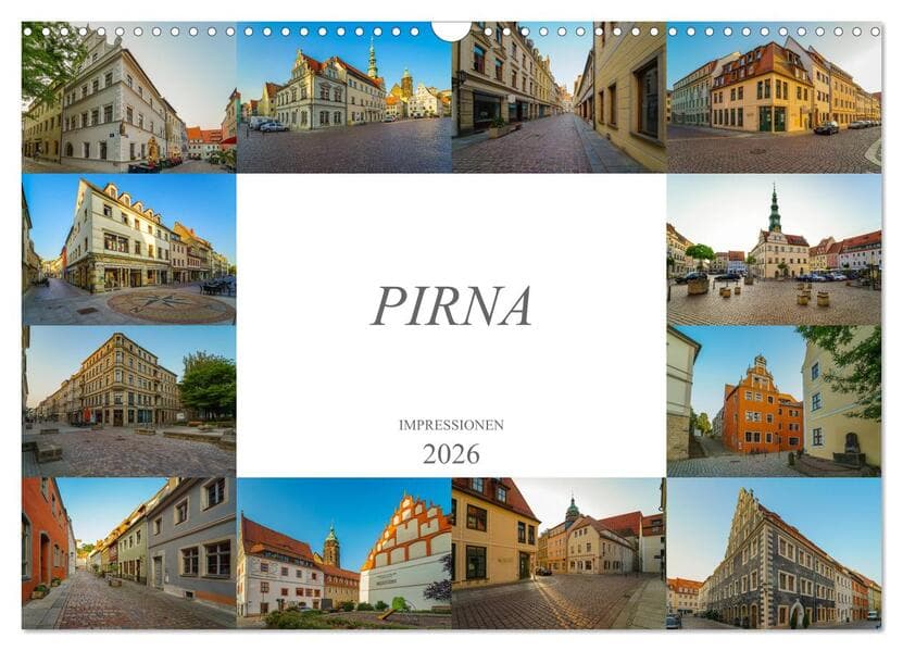 Pirna Impressionen (Wandkalender 2026 DIN A3 quer), CALVENDO Monatskalender