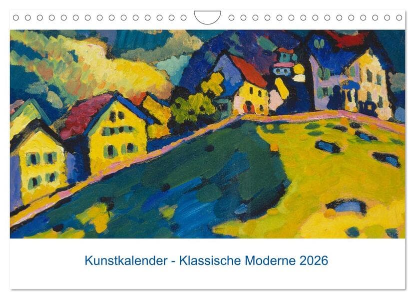 Klassische Moderne 2026 - Mit Kunst durchs Jahr (Wandkalender 2026 DIN A4 quer), CALVENDO Monatskalender