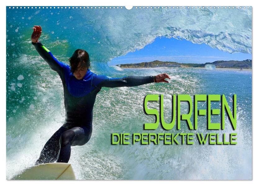 Surfen - die perfekte Welle (Wandkalender 2026 DIN A2 quer), CALVENDO Monatskalender
