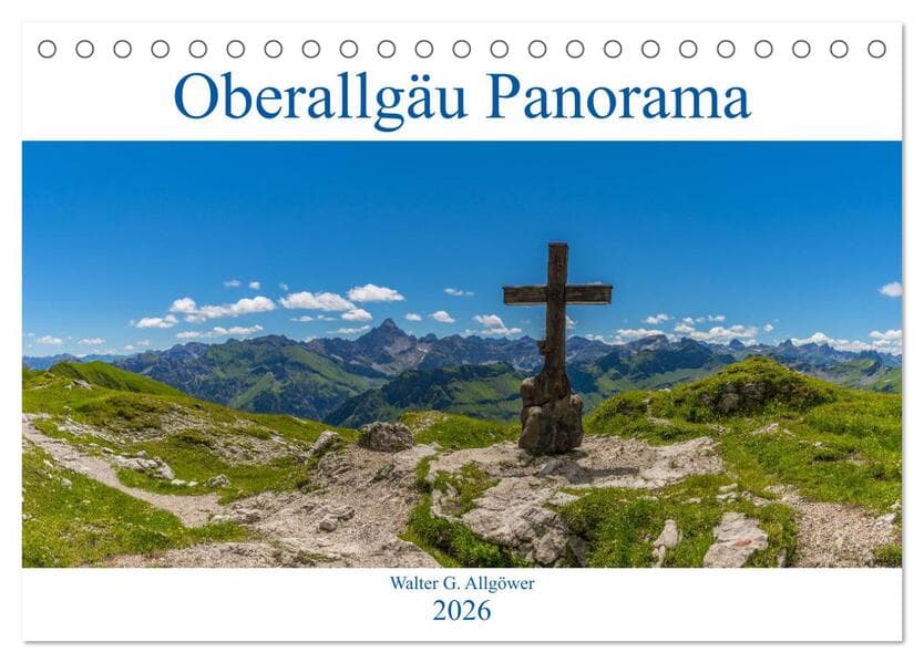Oberallgäu Panorama (Tischkalender 2026 DIN A5 quer), CALVENDO Monatskalender