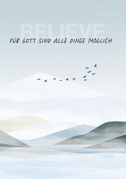 Für Gott sind alle Dinge möglich - Notizbuch