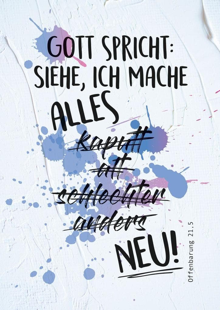 Jahreslosung 2026 - Stundenentwurf und Postkarten (10 Ex.) für Teens und junge E