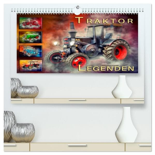 Traktor Legenden (hochwertiger Premium Wandkalender 2026 DIN A2 quer), Kunstdruck in Hochglanz