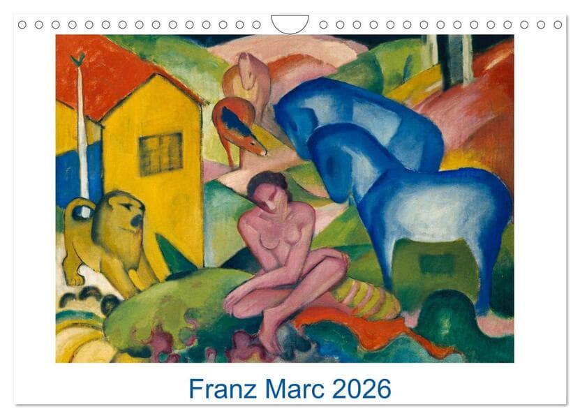 Franz Marc 2026 (Wandkalender 2026 DIN A4 quer), CALVENDO Monatskalender