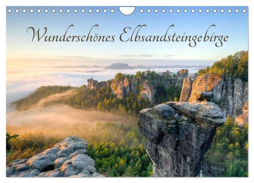 Wunderschönes Elbsandsteingebirge (Wandkalender 2026 DIN A4 quer), CALVENDO Monatskalender