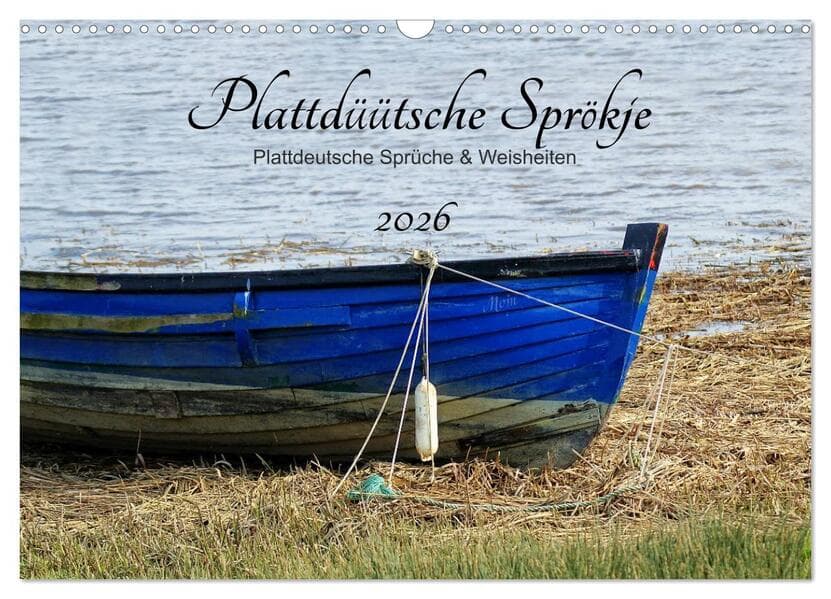 Plattdüütsche Sprökje 2026 (Wandkalender 2026 DIN A3 quer), CALVENDO Monatskalender
