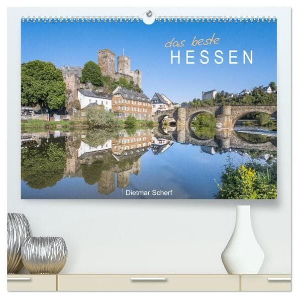 Das beste Hessen (hochwertiger Premium Wandkalender 2026 DIN A2 quer), Kunstdruck in Hochglanz