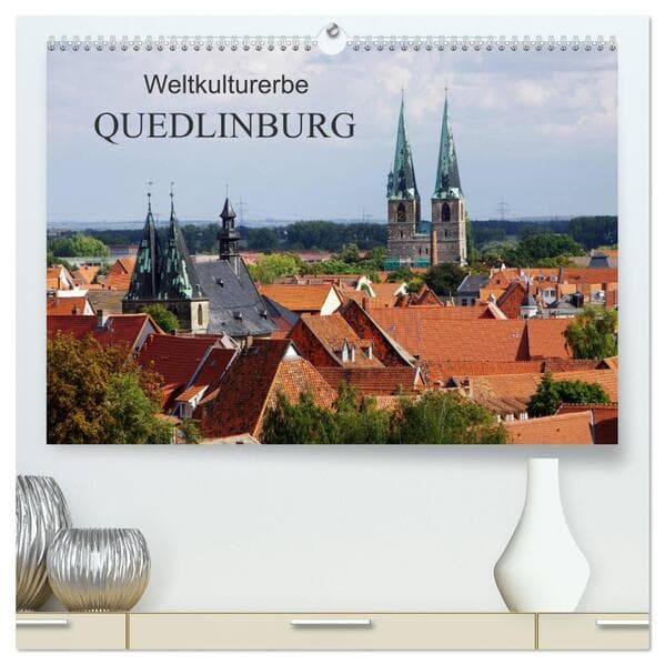 Weltkulturerbe Quedlinburg (hochwertiger Premium Wandkalender 2026 DIN A2 quer), Kunstdruck in Hochglanz