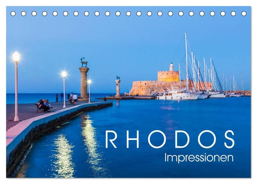 RHODOS Impressionen (Tischkalender 2026 DIN A5 quer), CALVENDO Monatskalender