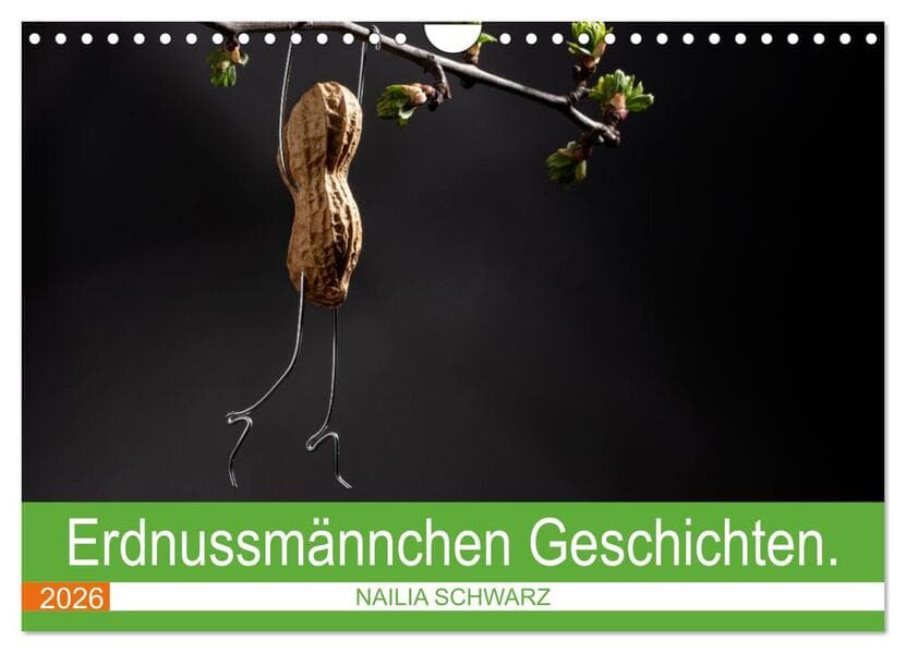 Erdnussmännchen Geschichten. (Wandkalender 2026 DIN A4 quer), CALVENDO Monatskalender