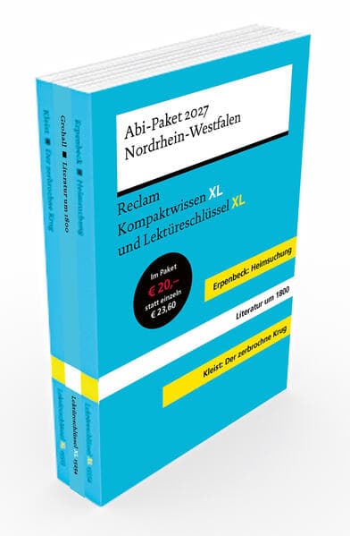 ABI-Paket 2027 Nordrhein-Westfalen - Reclam Kompaktwissen XL und Lektüreschlüssel XL