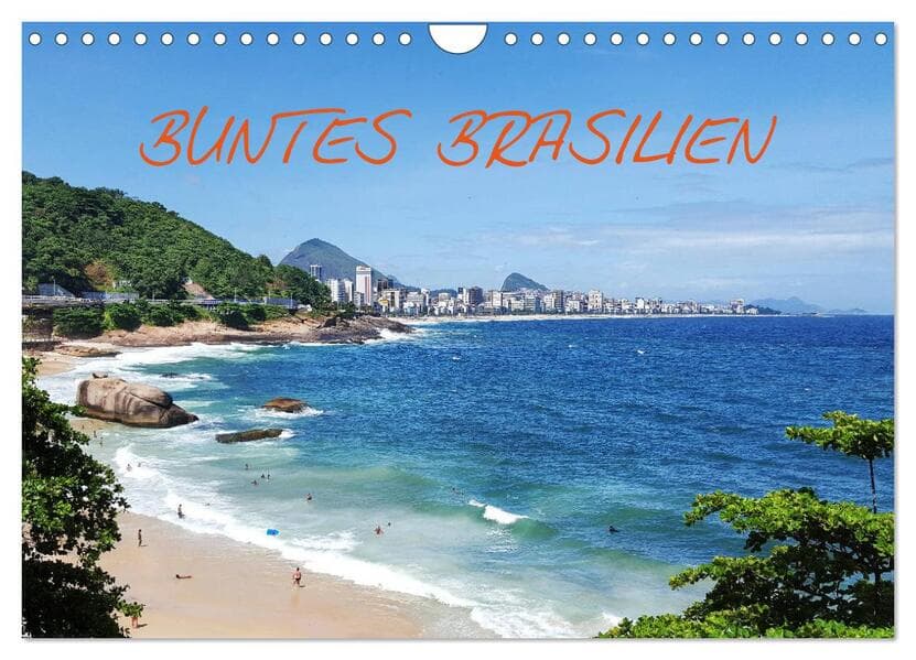 Buntes Brasilien (Wandkalender 2026 DIN A4 quer), CALVENDO Monatskalender