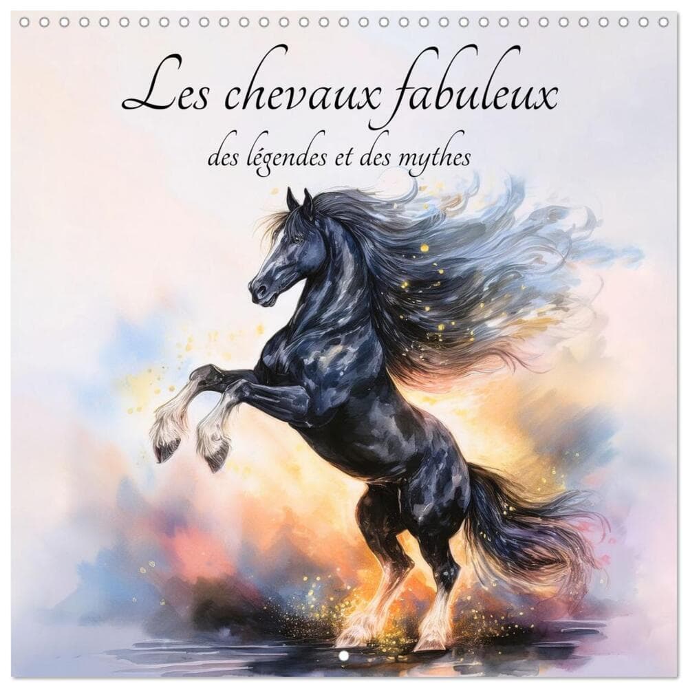 Les chevaux fabuleux des légendes et des mythes (Calendrier mural carré 2026 30x30 cm) Calendrier do
