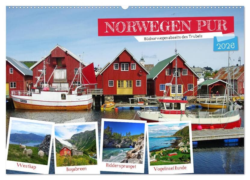 Norwegen PUR (Wandkalender 2026 DIN A2 quer), CALVENDO Monatskalender