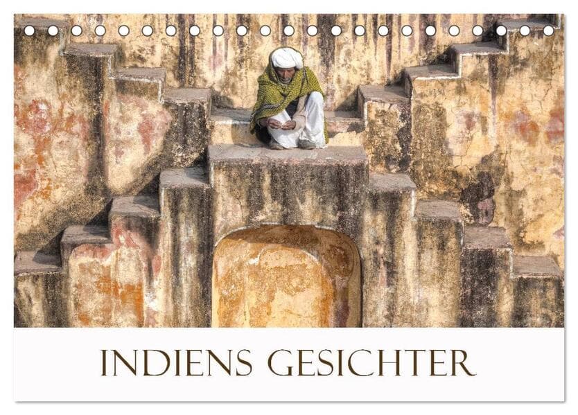 Indiens Gesichter (Tischkalender 2026 DIN A5 quer), CALVENDO Monatskalender