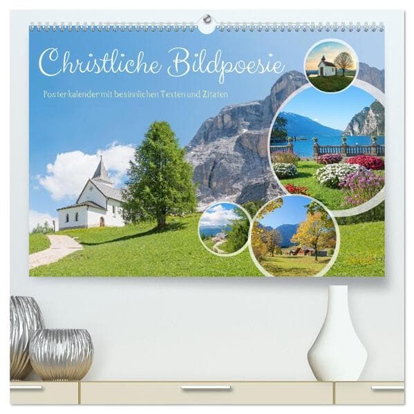 Christliche Bildpoesie 2026 (hochwertiger Premium Wandkalender 2026 DIN A2 quer), Kunstdruck in Hochglanz