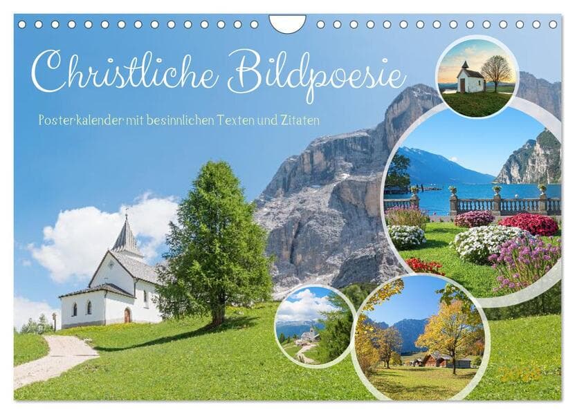 Christliche Bildpoesie 2026 (Wandkalender 2026 DIN A4 quer), CALVENDO Monatskalender