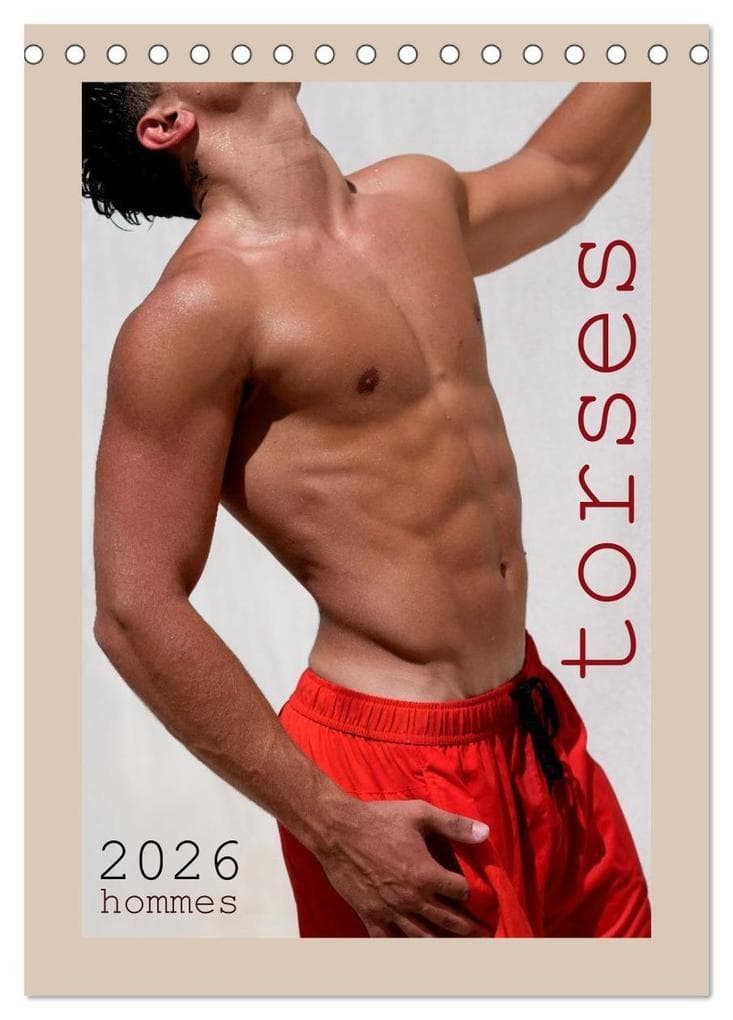 Torses - Hommes (Calendrier de bureau 2026 DIN A5 horizontal), CALVENDO calendrier mensuel