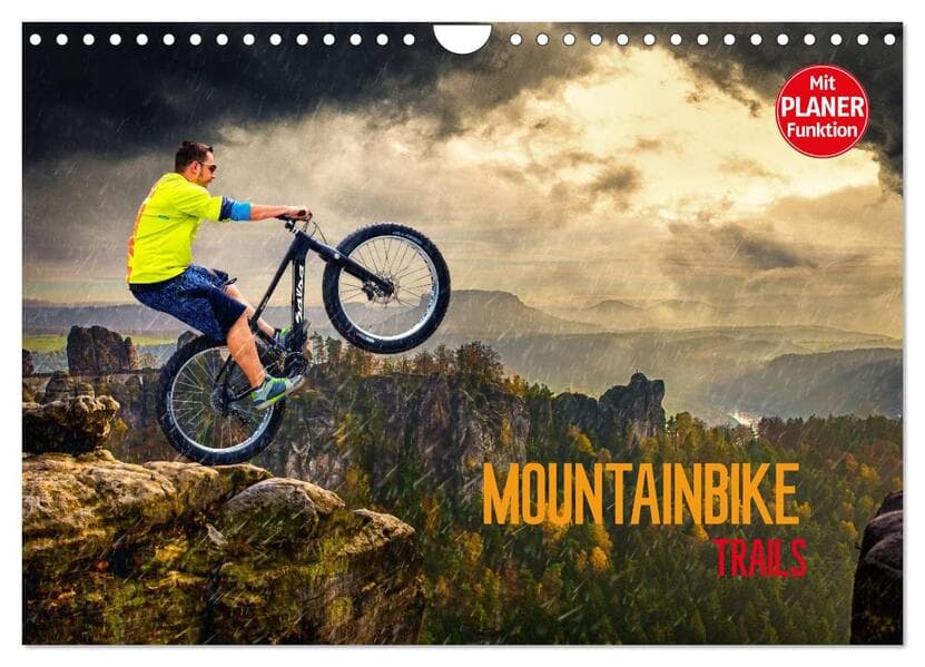 Mountainbike Trails (Wandkalender 2026 DIN A4 quer), CALVENDO Monatskalender