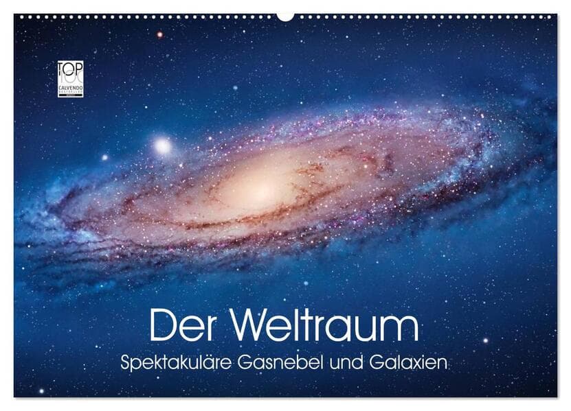 Der Weltraum. Spektakuläre Gasnebel und Galaxien (Wandkalender 2026 DIN A2 quer), CALVENDO Monatskalender