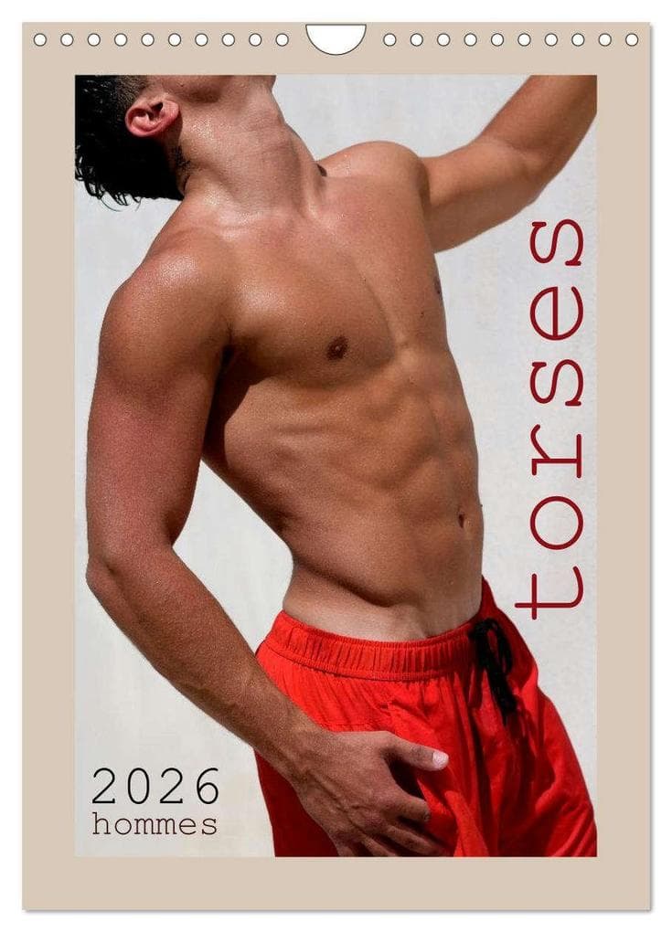 Torses - Hommes (Calendrier mural 2026 DIN A4 horizontal), CALVENDO calendrier mensuel