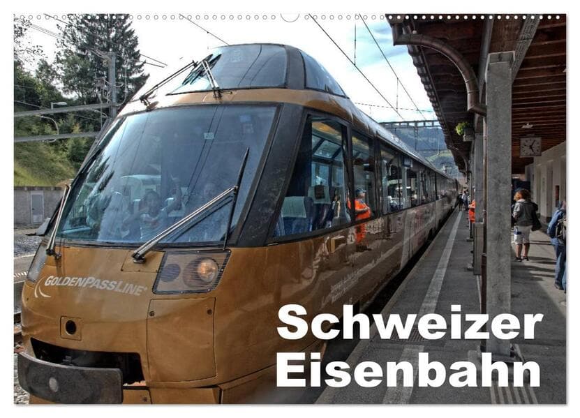 Schweizer Eisenbahn (Wandkalender 2026 DIN A2 quer), CALVENDO Monatskalender