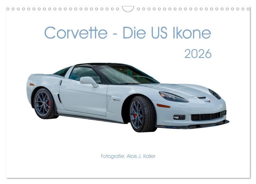 Corvette - Die US Ikone 2026 (Wandkalender 2026 DIN A3 quer), CALVENDO Monatskalender