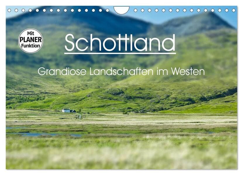 Schottland - grandiose Landschaften im Westen (Wandkalender 2026 DIN A4 quer), CALVENDO Monatskalender