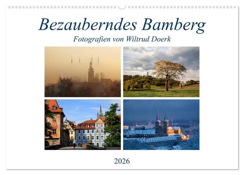 Bezauberndes Bamberg (Wandkalender 2026 DIN A2 quer), CALVENDO Monatskalender