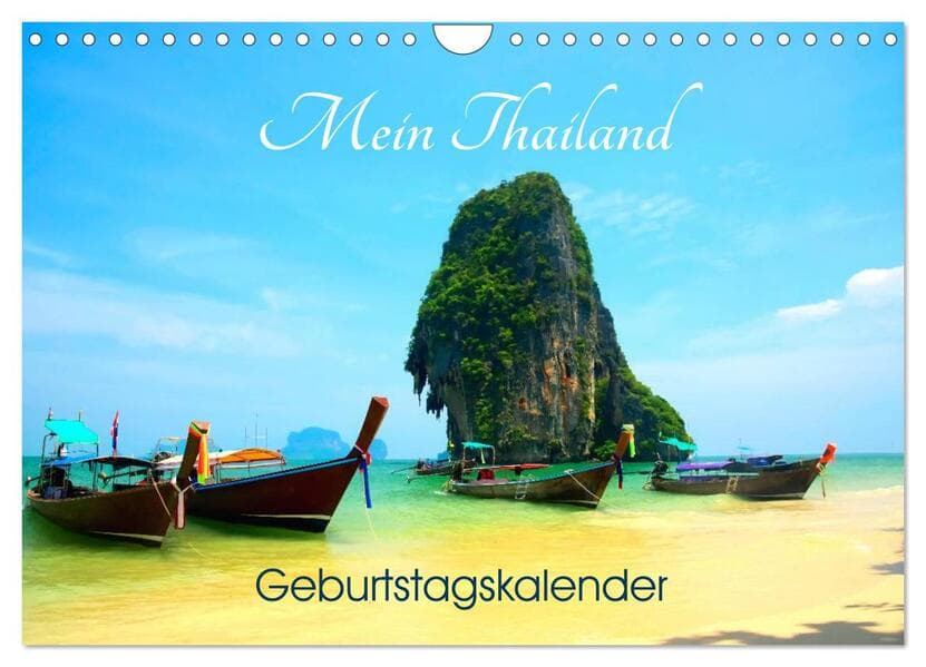 Mein Thailand - Geburtstagskalender (Wandkalender 2026 DIN A4 quer), CALVENDO Monatskalender