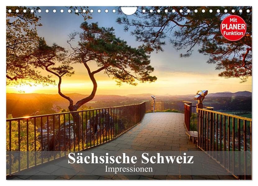 Sächsische Schweiz - Impressionen (Wandkalender 2026 DIN A4 quer), CALVENDO Monatskalender