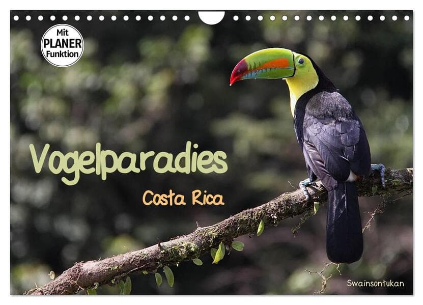 Vogelparadies Costa Rica (Wandkalender 2026 DIN A4 quer), CALVENDO Monatskalender