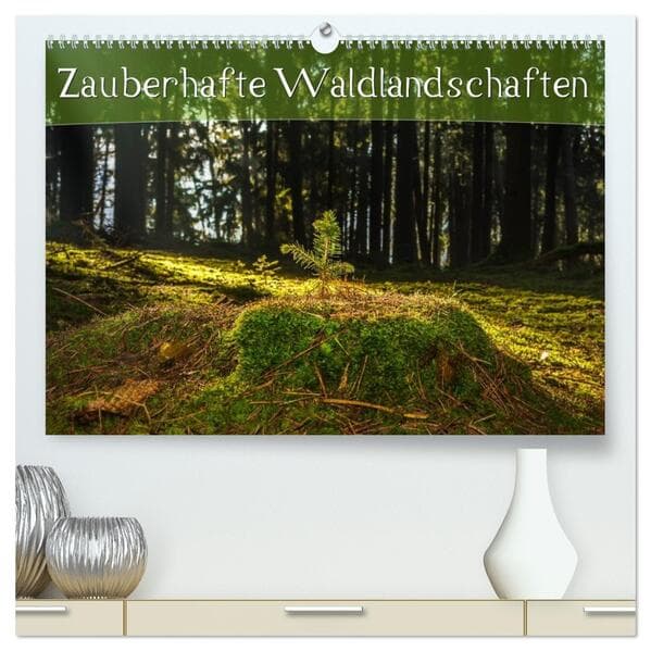Zauberhafte Waldlandschaften (hochwertiger Premium Wandkalender 2026 DIN A2 quer), Kunstdruck in Hoc