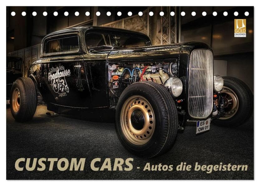 Custom Cars - Autos die begeistern (Tischkalender 2026 DIN A5 quer), CALVENDO Monatskalender