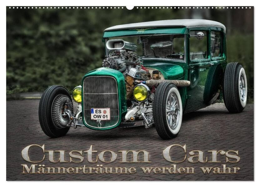 Custom Cars - Männerträume werden wahr (Wandkalender 2026 DIN A2 quer), CALVENDO Monatskalender