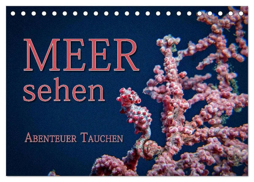 Meer sehen - Abenteuer Tauchen (Tischkalender 2026 DIN A5 quer), CALVENDO Monatskalender