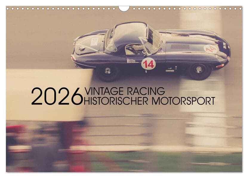 Vintage Racing, historischer Motorsport (Wandkalender 2026 DIN A3 quer), CALVENDO Monatskalender
