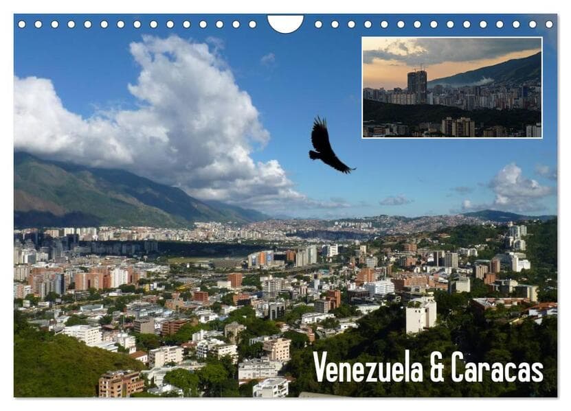 Venezuela & Caracas (Wandkalender 2026 DIN A4 quer), CALVENDO Monatskalender