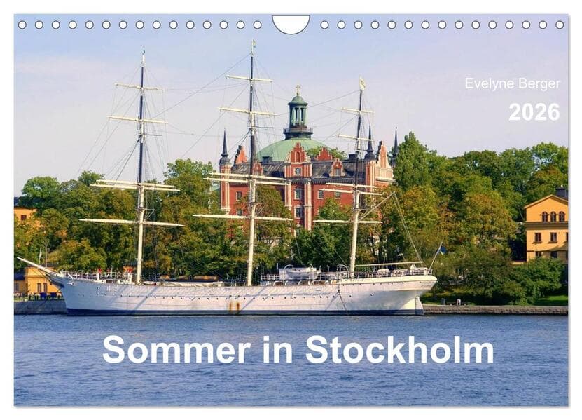 Sommer in Stockholm 2026 (Wandkalender 2026 DIN A4 quer), CALVENDO Monatskalender