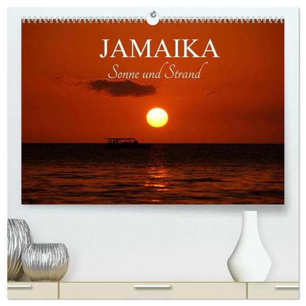 Jamaika Sonne und Strand (hochwertiger Premium Wandkalender 2026 DIN A2 quer), Kunstdruck in Hochgla