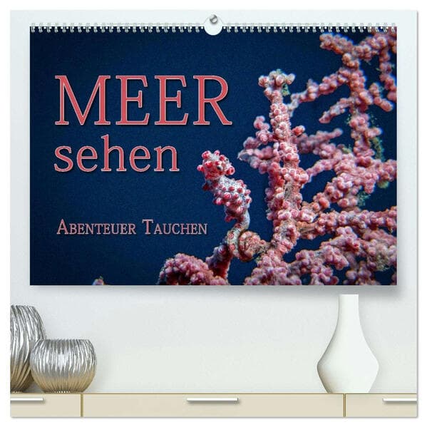 Meer sehen - Abenteuer Tauchen (hochwertiger Premium Wandkalender 2026 DIN A2 quer), Kunstdruck in H